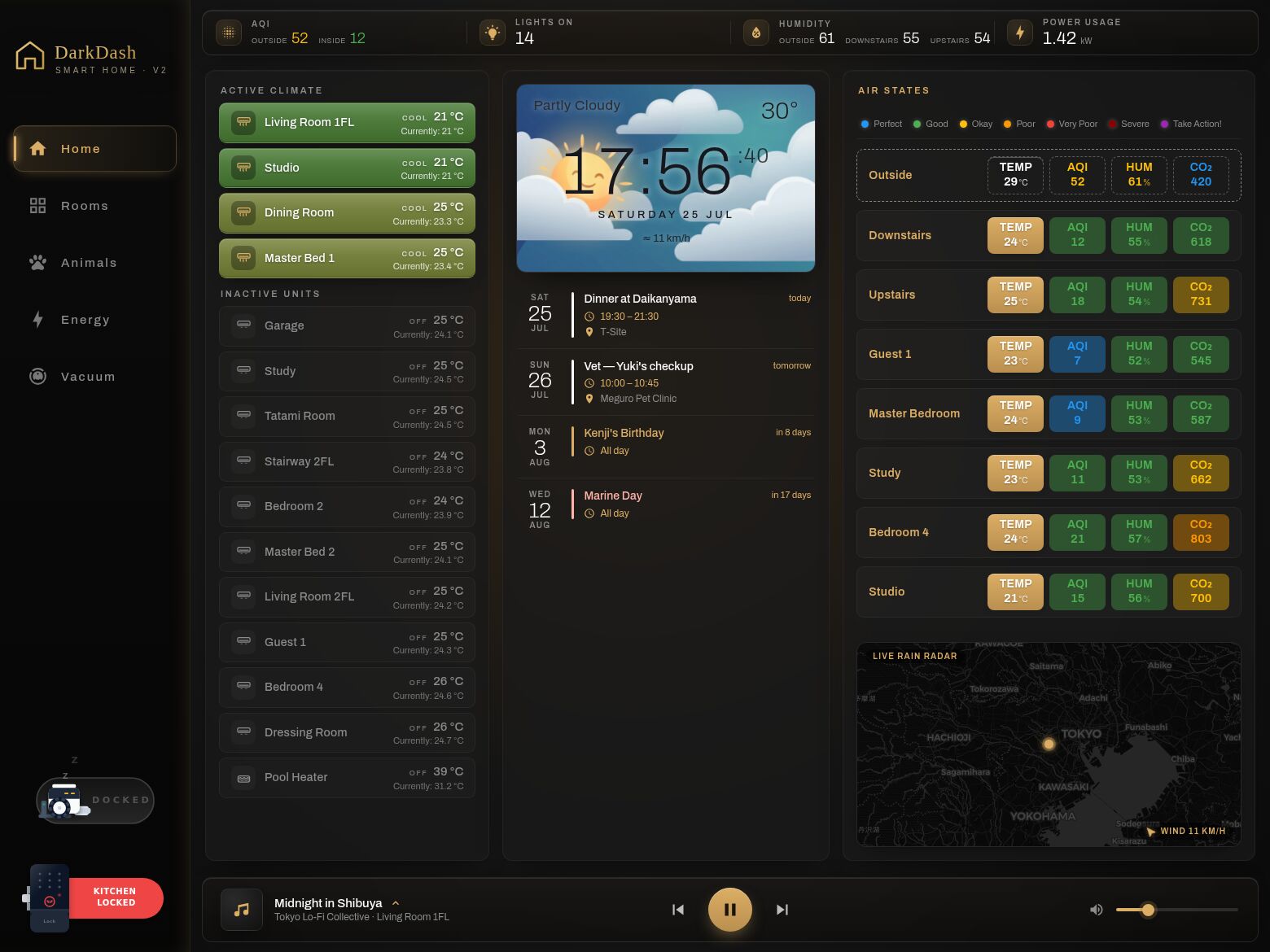 DarkDash v2 dashboard